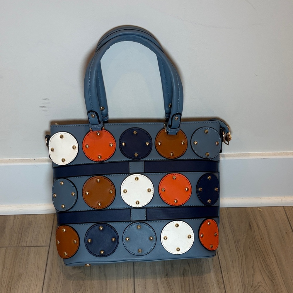 Elegant Multi-Color Tote Bag small Scratch on the top